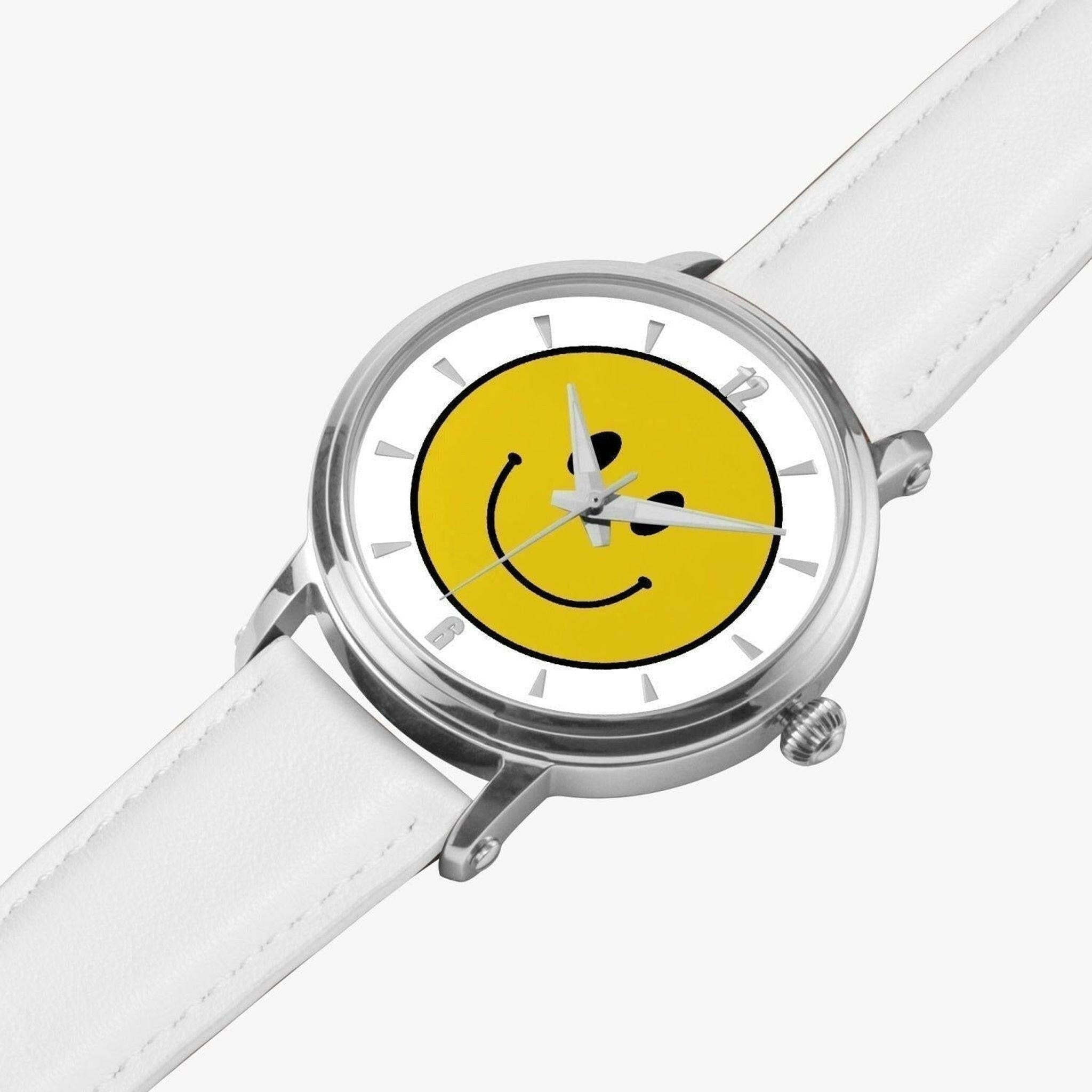 Jacki Easlick Smile Face Unisex Automatic Watch (Silver).