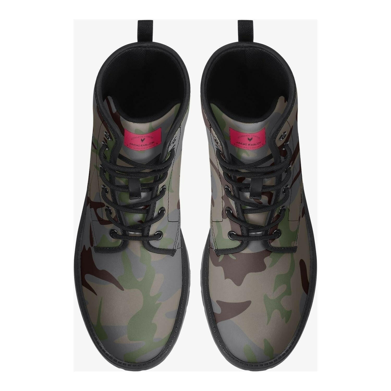 Jacki Easlick Trendy Camo Leather Boots.