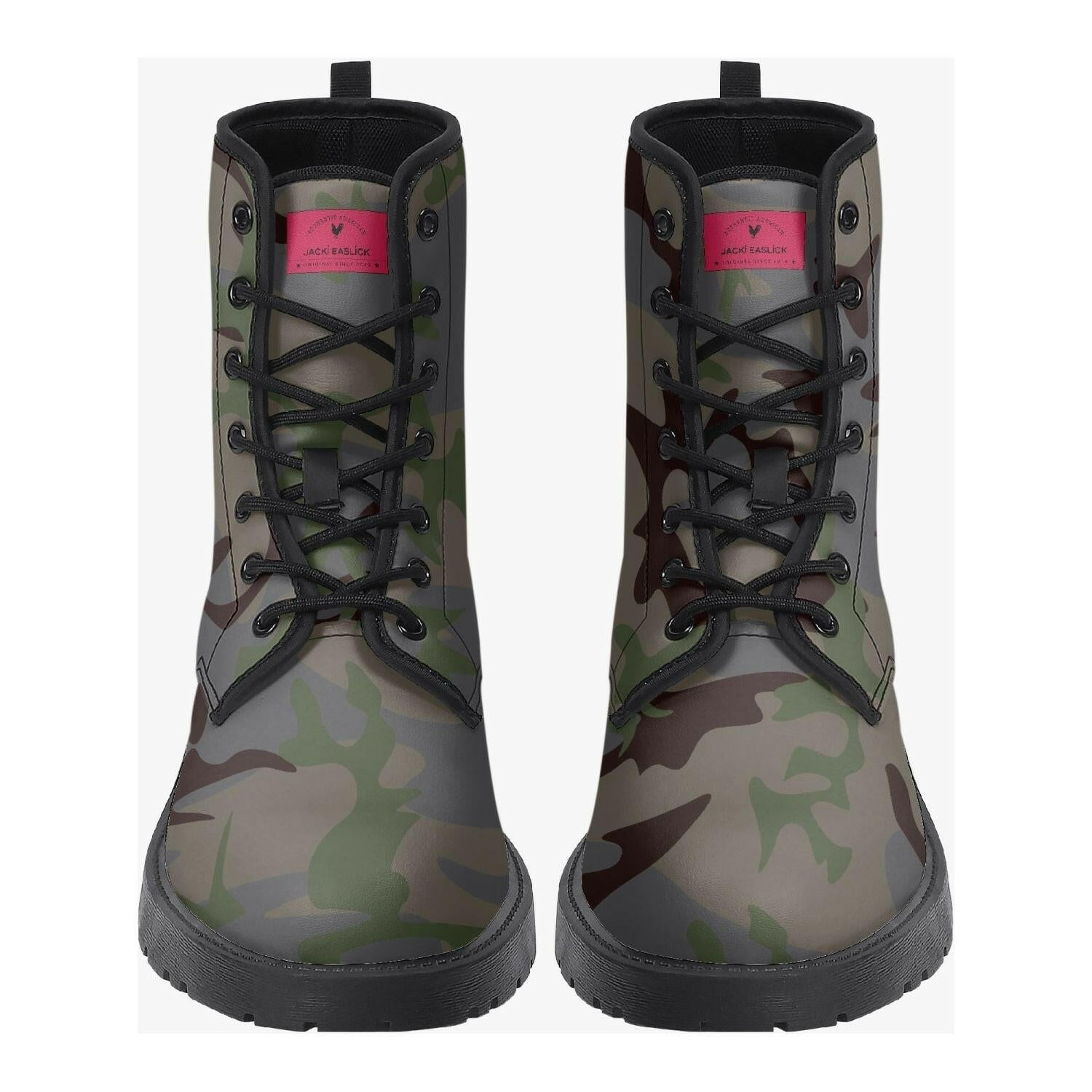 Jacki Easlick Trendy Camo Leather Boots.