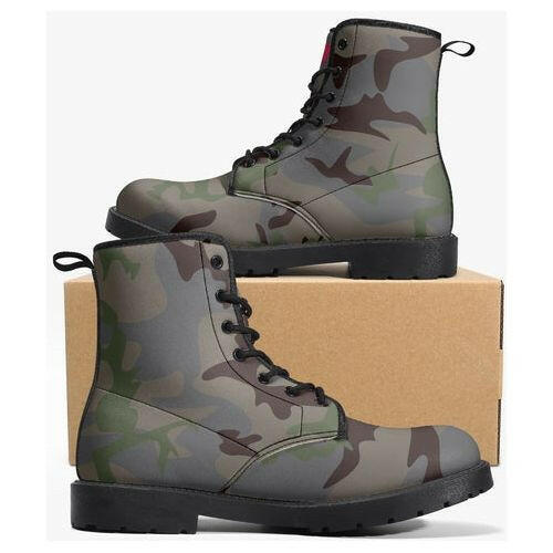 Jacki Easlick Trendy Camo Leather Boots.