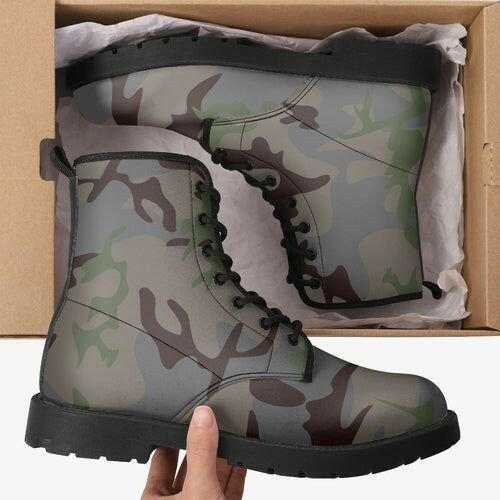 Jacki Easlick Trendy Camo Leather Boots.