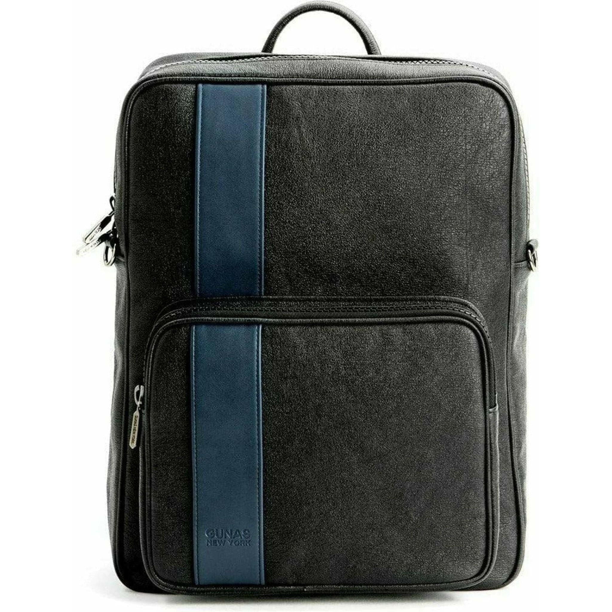 Jared - Blue Vegan Leather Men's Backpack.