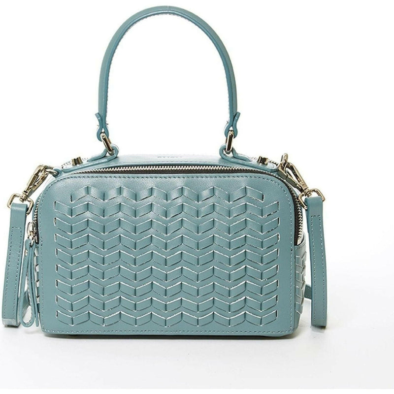 Kayla Woven Crossbody Bag in Blue