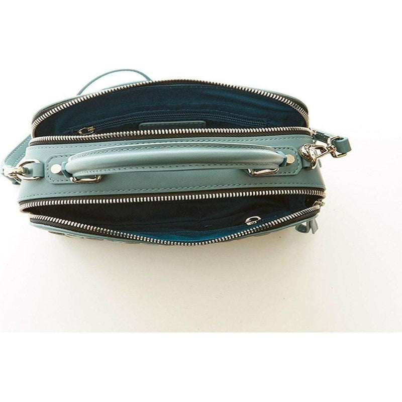 Kayla Woven Crossbody Bag in Blue