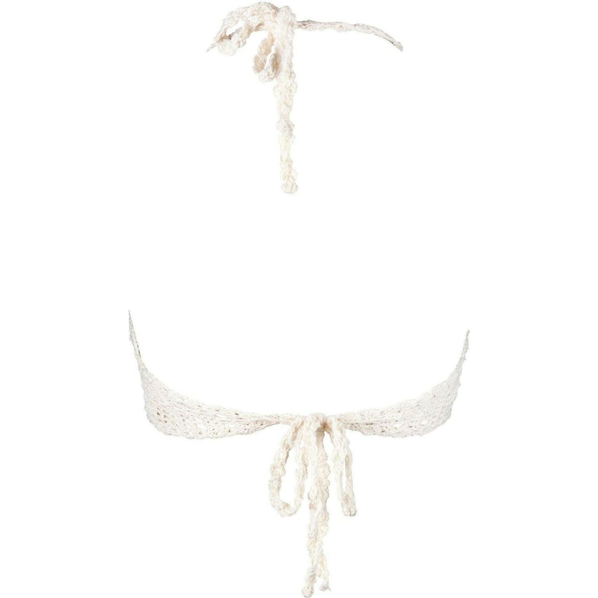 La Amatista Ecru Hand-Crocheted Bikini Set Cream.