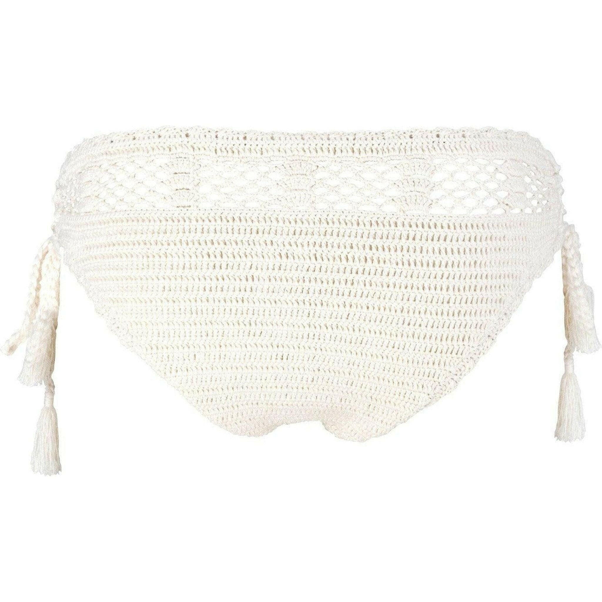 La Amatista Ecru Hand-Crocheted Bikini Set Cream.