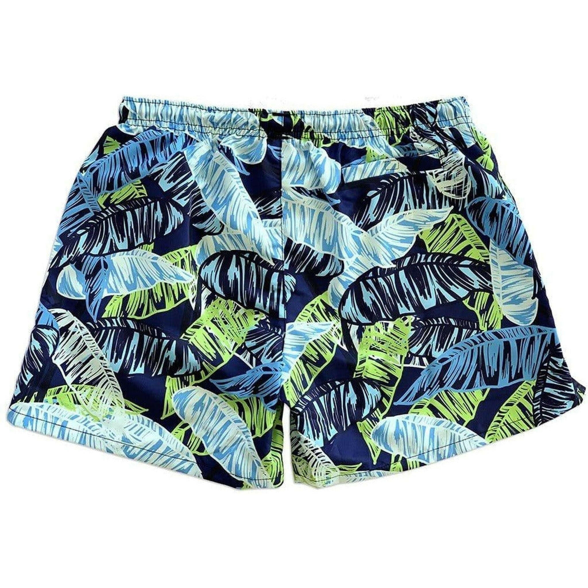 La Palma Eco-Beachwear Classic Botanical Sustainable Swim Trunks.