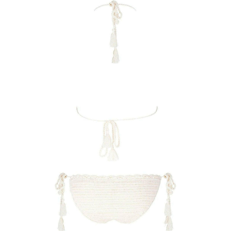 La Turquesa Ecru Hand-Crocheted Monokini Cream