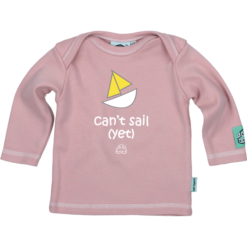 Lazy Baby Can't Sail Yet Pink TShirt