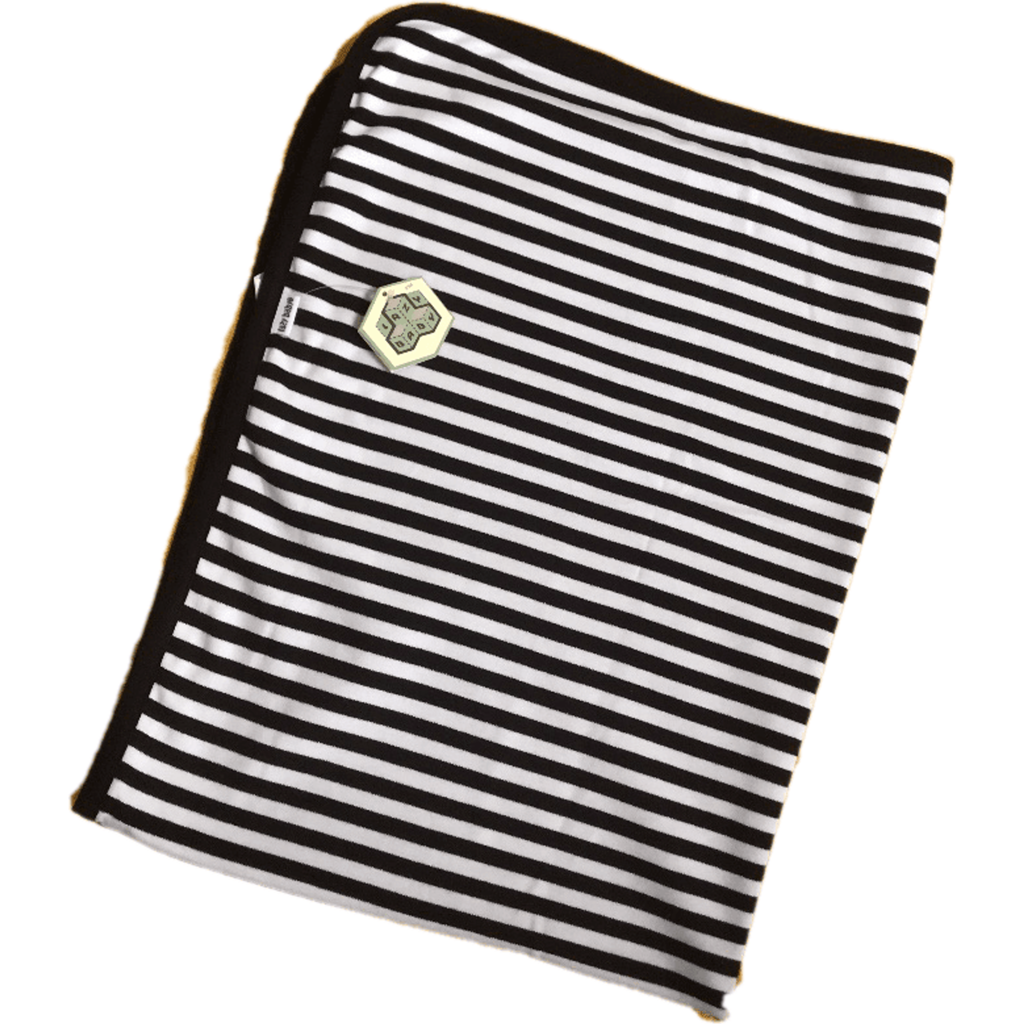 Lazy Baby Organic Cotton Black & White Blanket.