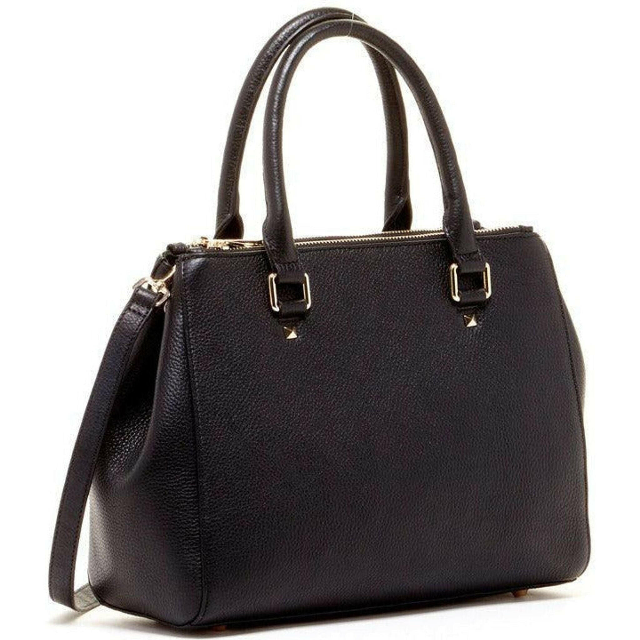 Leather Black Satchel Bag.