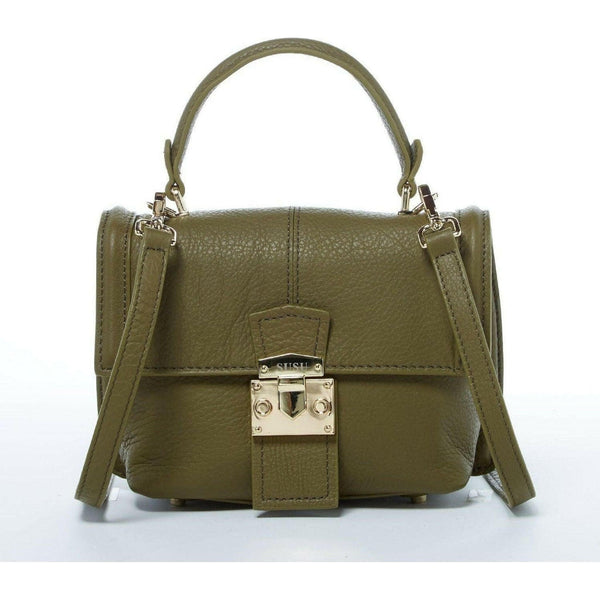 Linda Leather Convertible Backpack Purse Olive Green