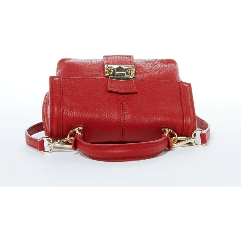 Linda Red Leather Backpack Purse