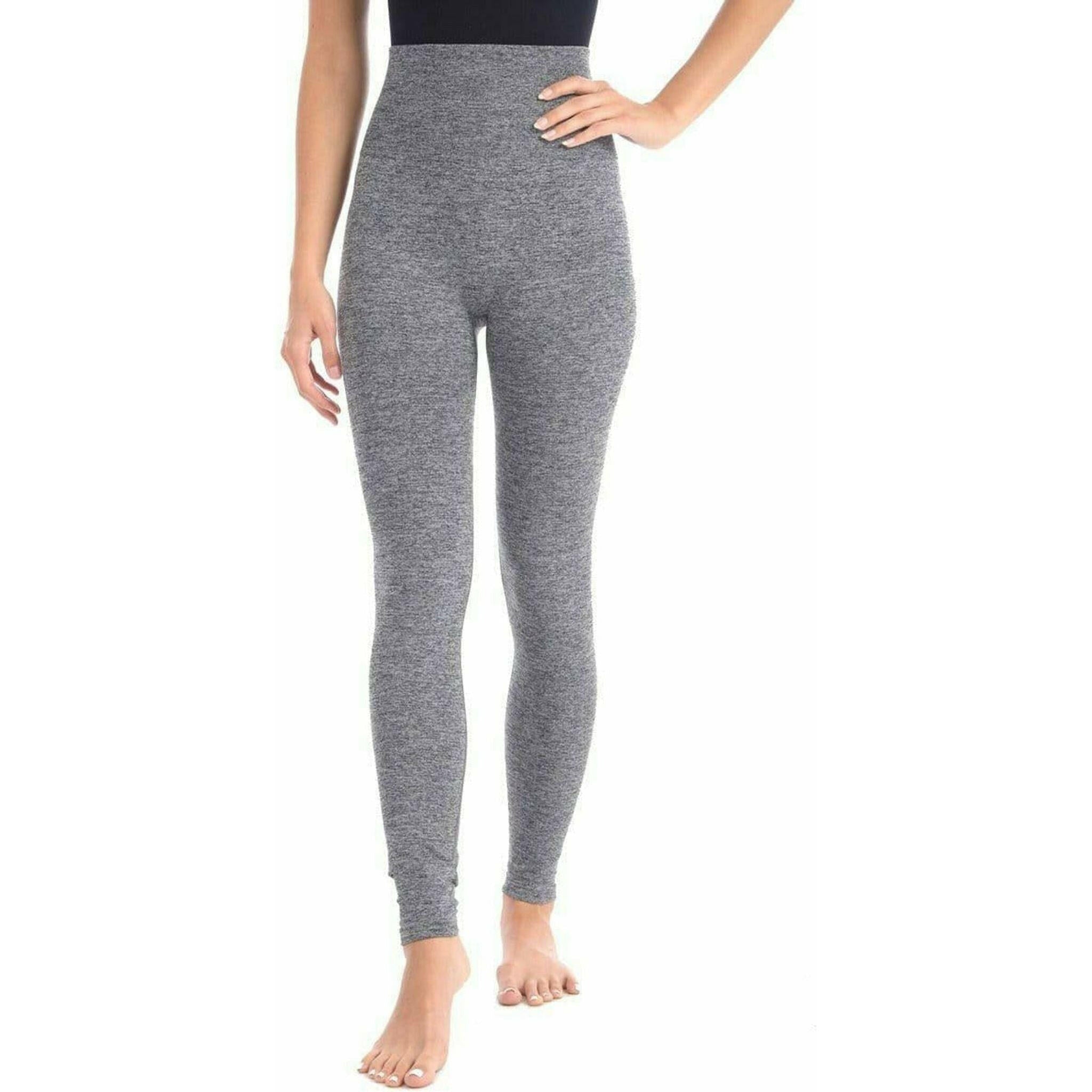 Look at Me Leggings with Double Layer 5" Hi Waistband - Grey Mix.