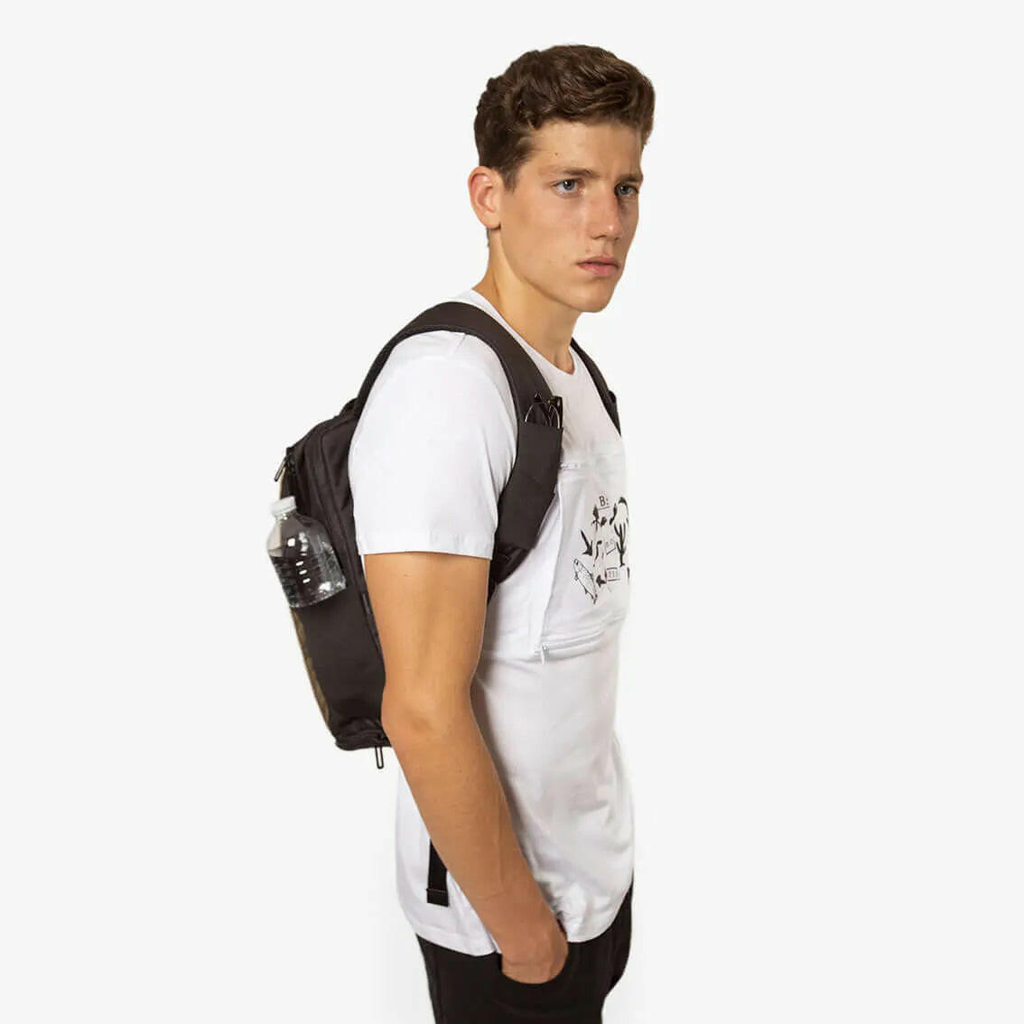 CITYC Laptop 2 in 1 Backpack Wet Road.