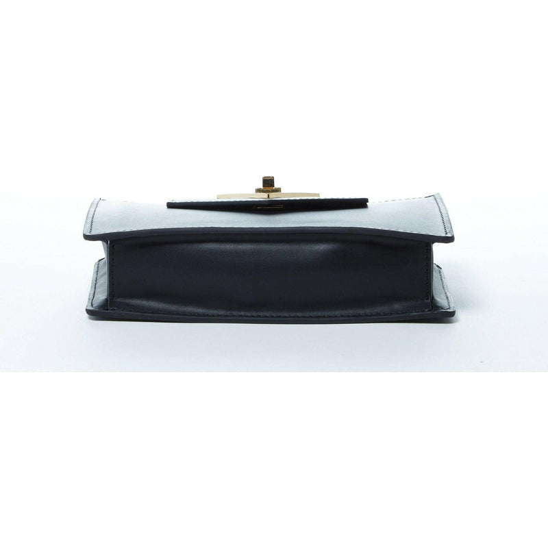 Mary Black Small Crossbody Leather Wristlet