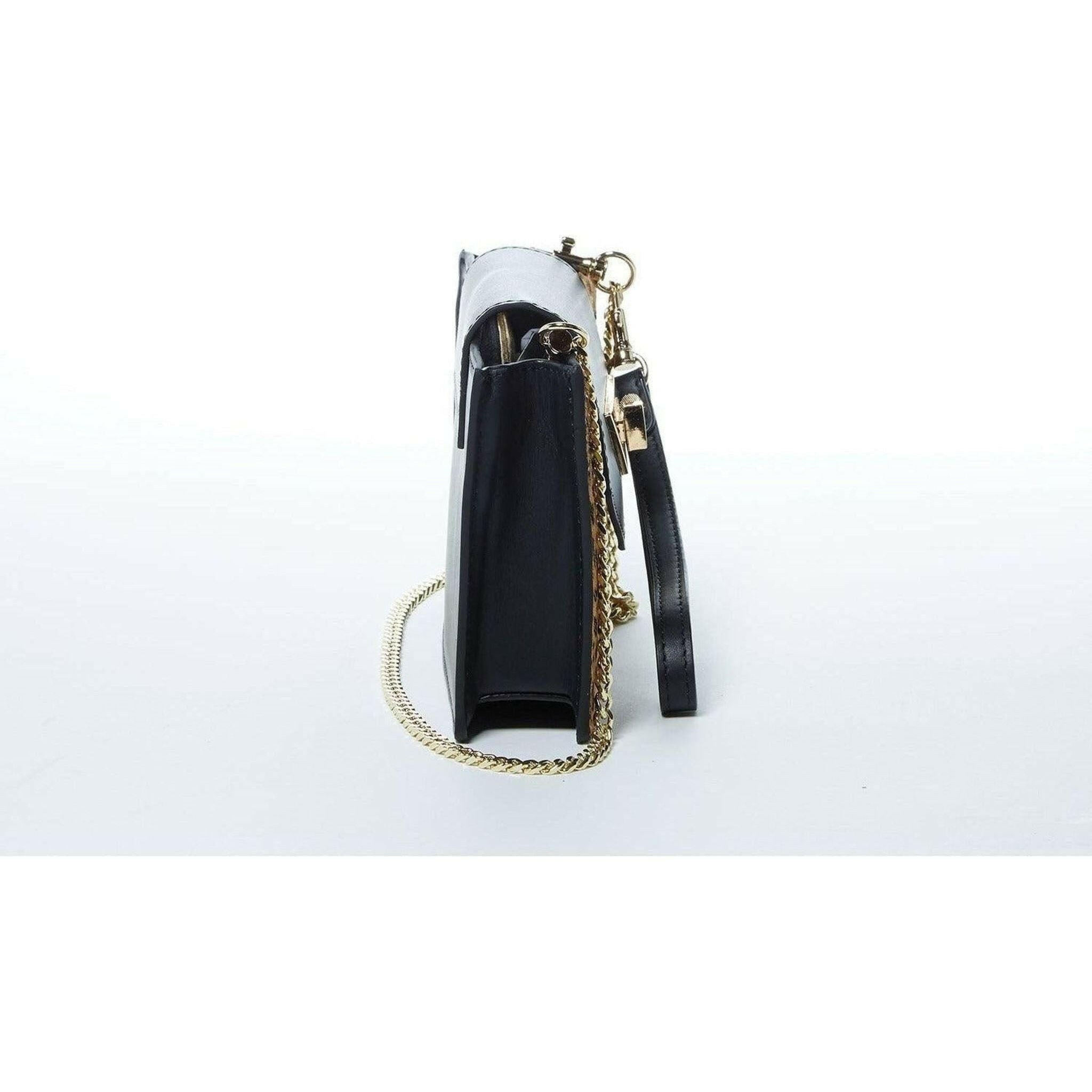 Mary Mini Leopard Leather Wristlet.