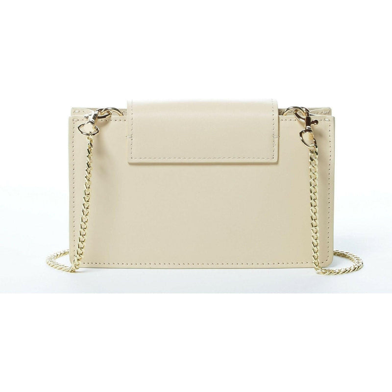 Mary Off White Mini Crossbody Bag Leather Wristlet