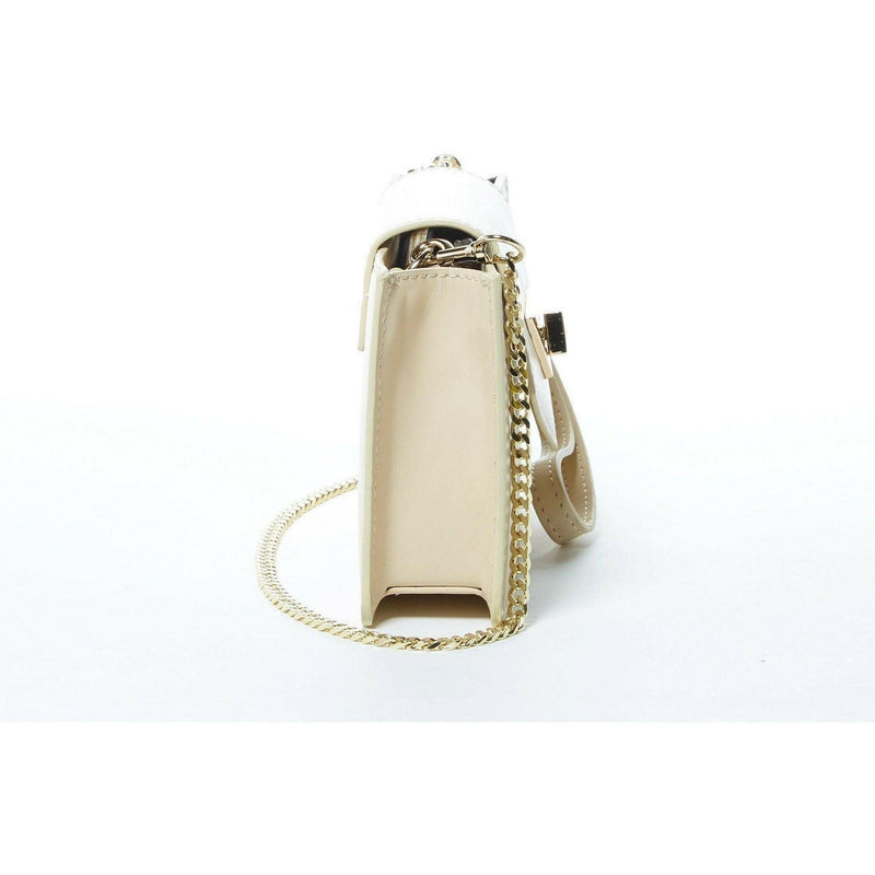 Mary Off White Mini Crossbody Bag Leather Wristlet