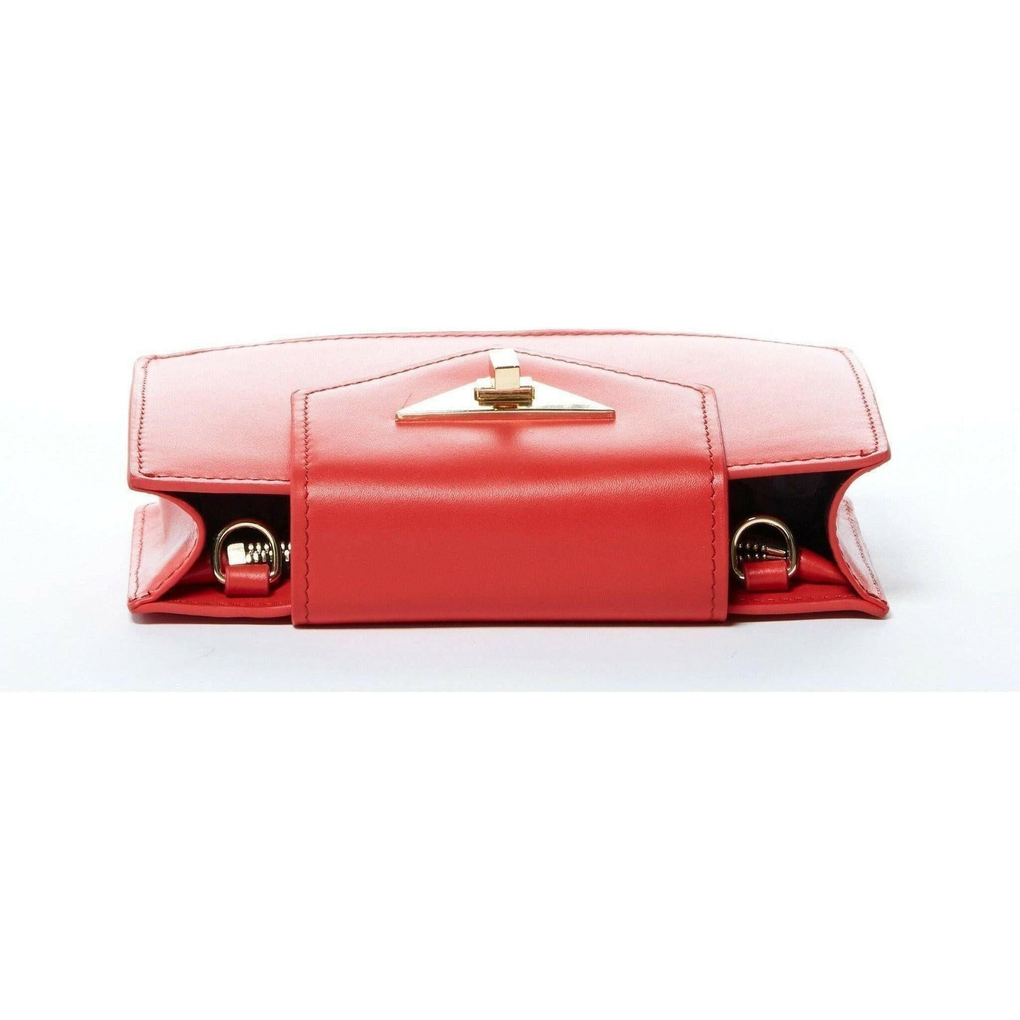 Mary Red Purse Mini Crossbody Bag Leather Wristlet.