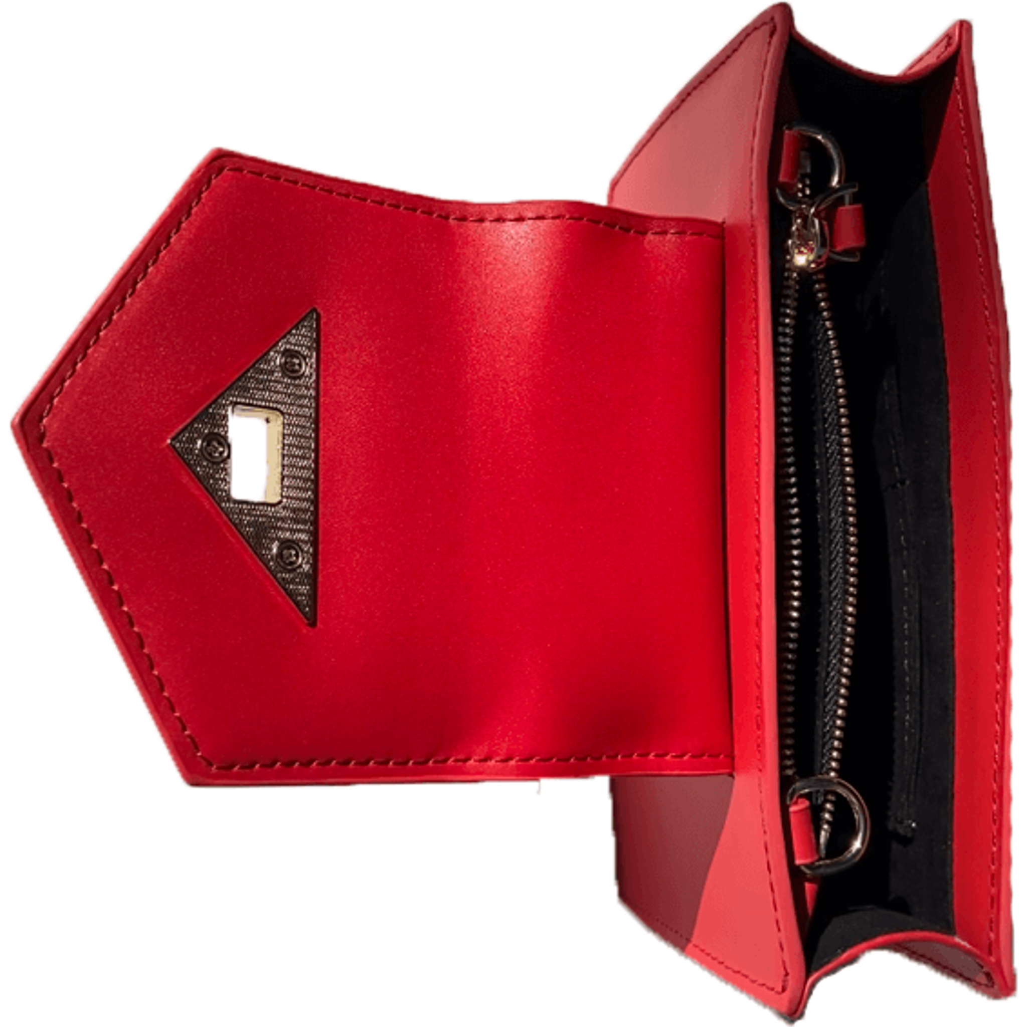 Mary Red Purse Mini Crossbody Bag Leather Wristlet.