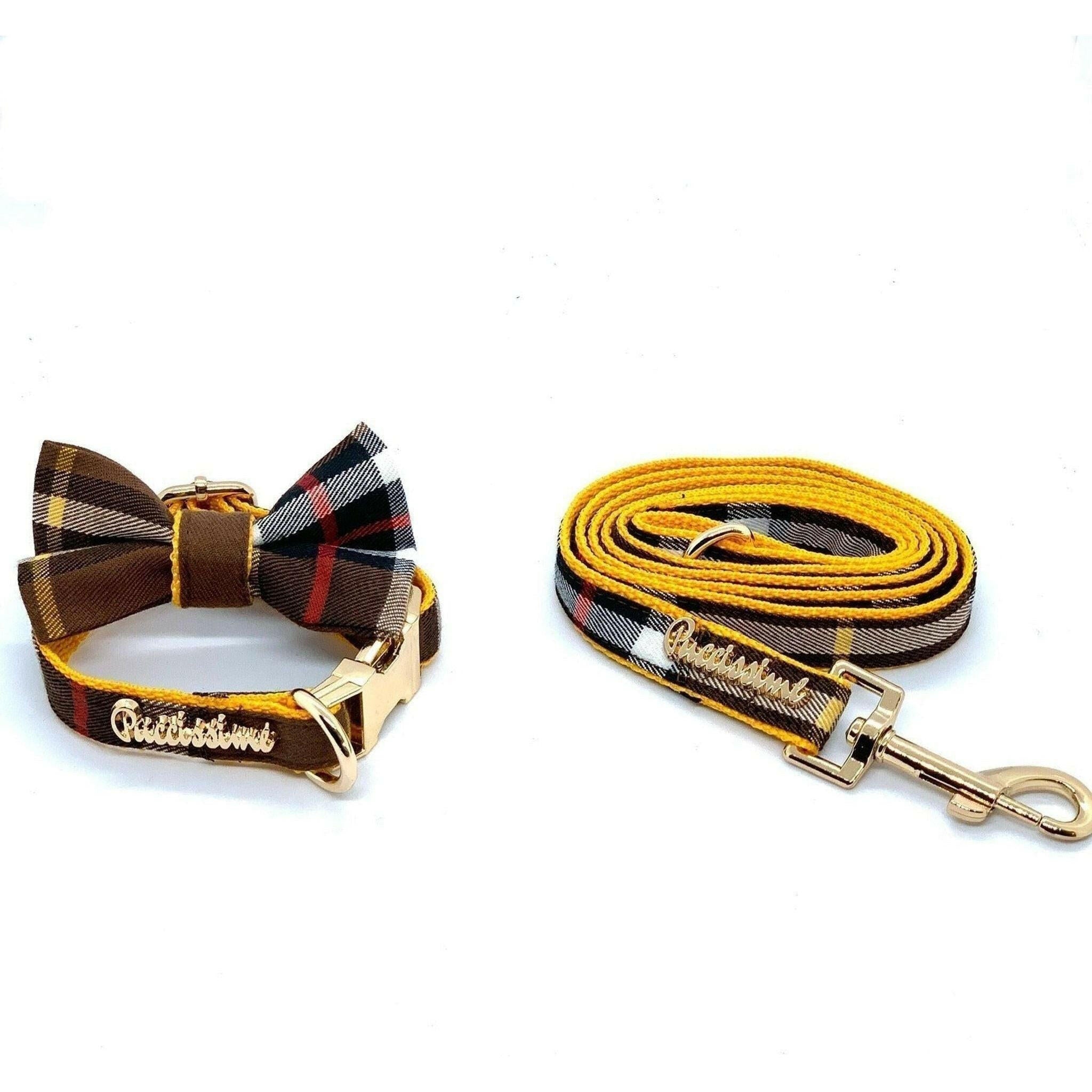 Medallion Collar, Leash & Bow Tie Set.