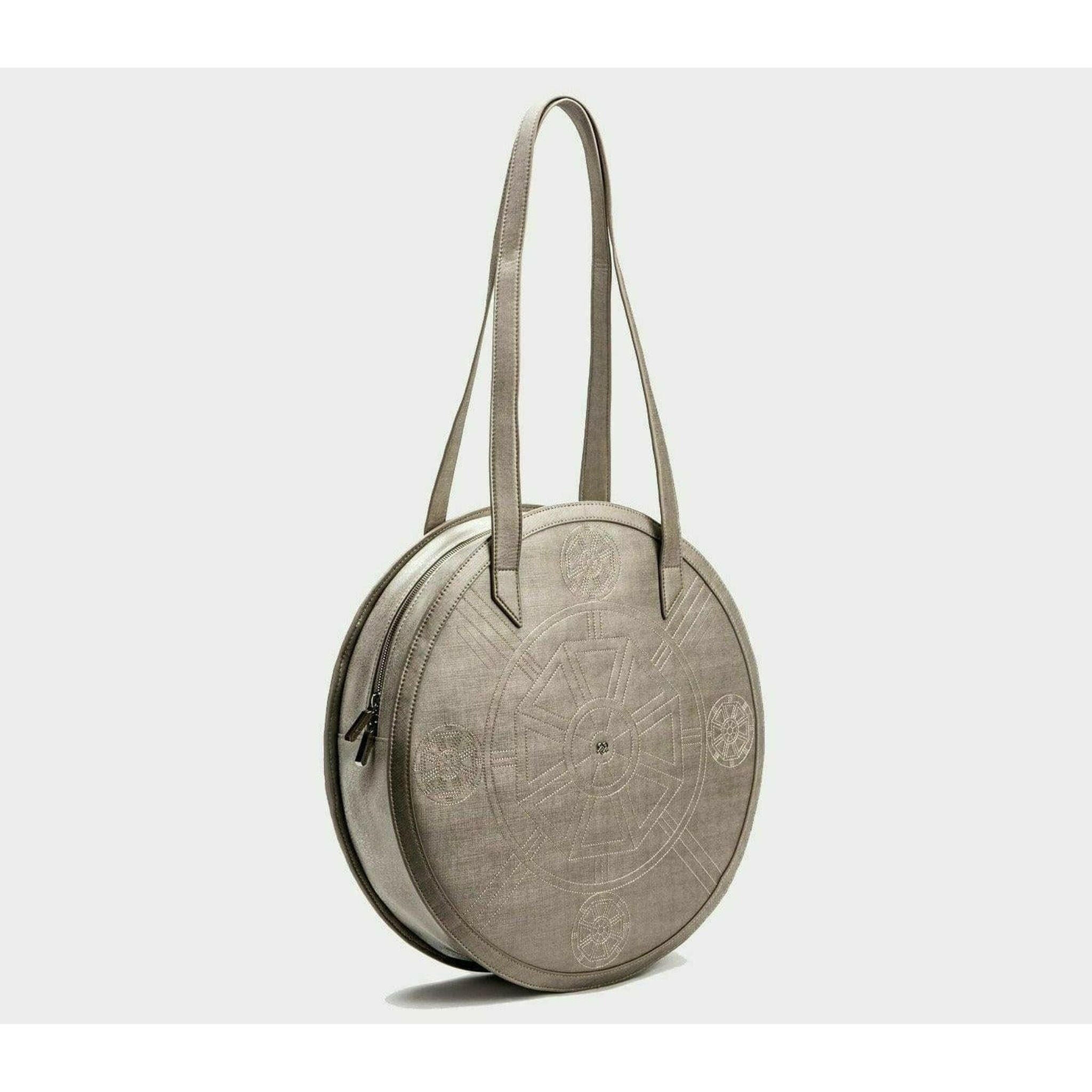 Meghan - Silver Vegan Tote Bags.