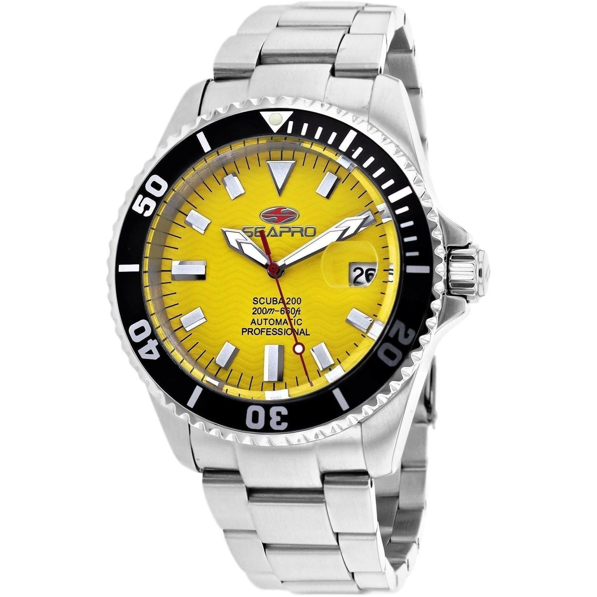 Men's Scuba 200 Auto in Yellow Dial.