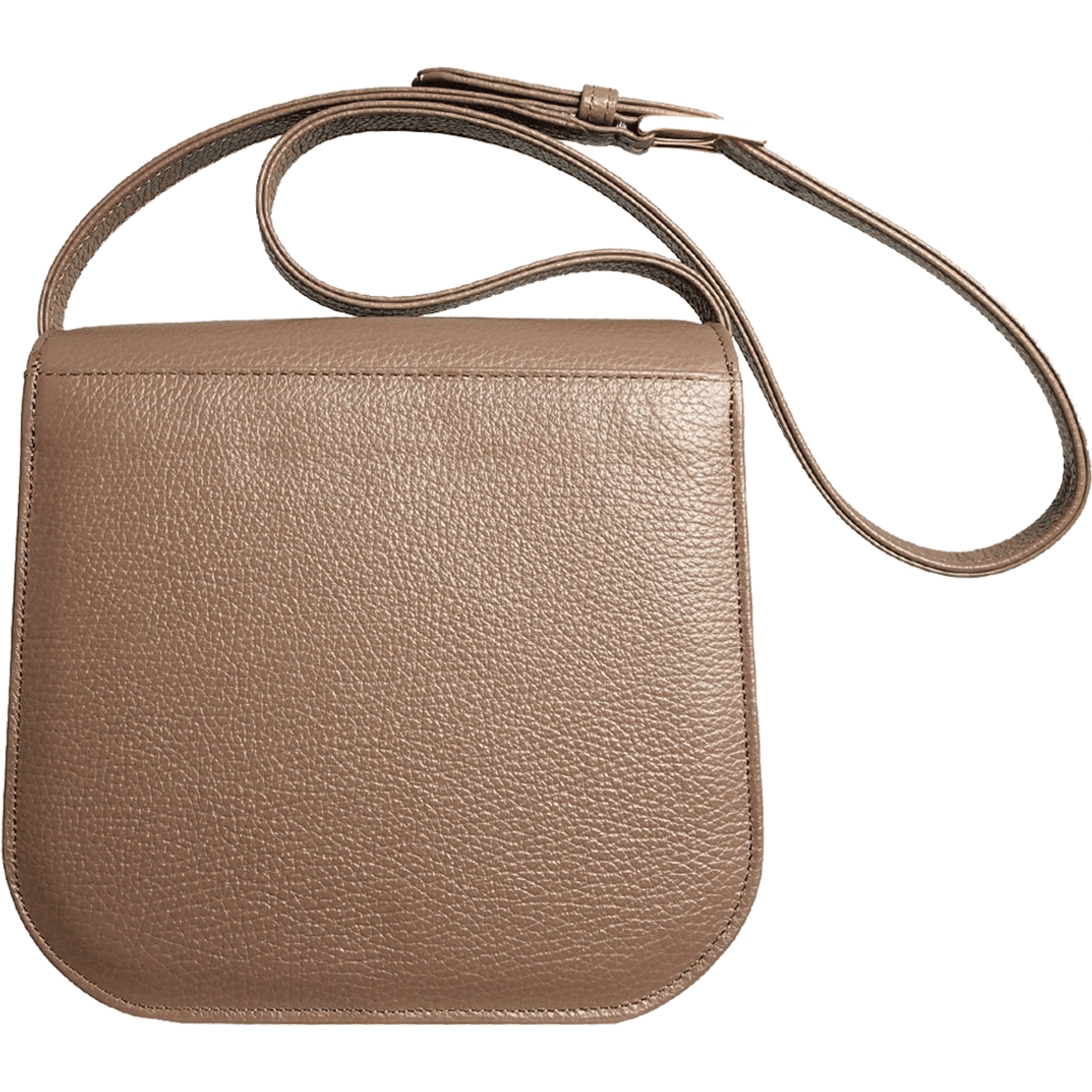 Midi Shoulder Bag Taupe-Red.