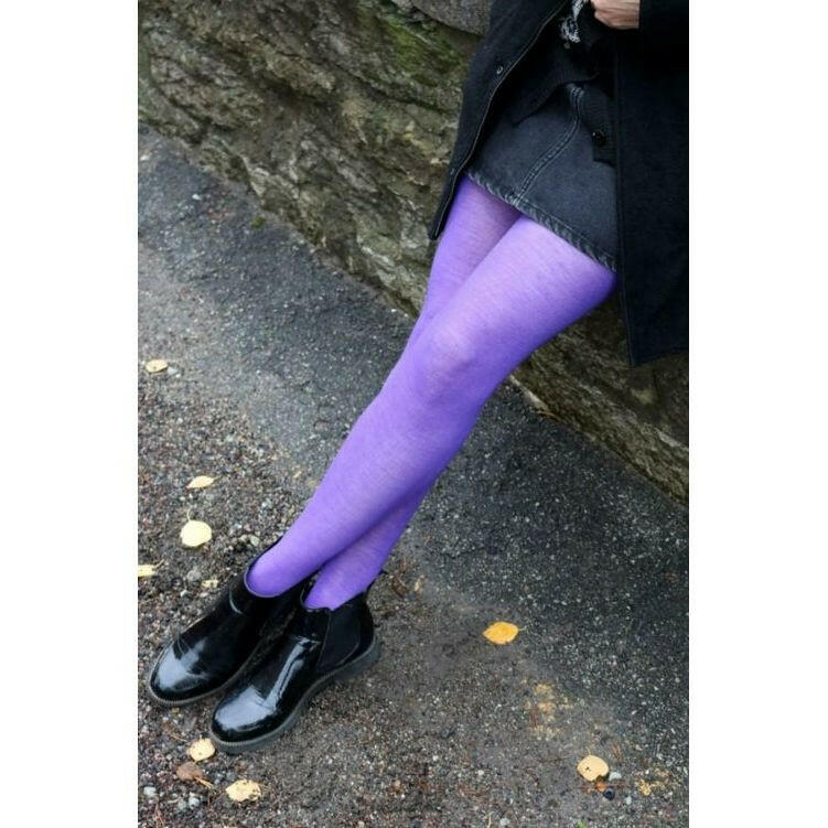 MILANA Purple Merino Tights.