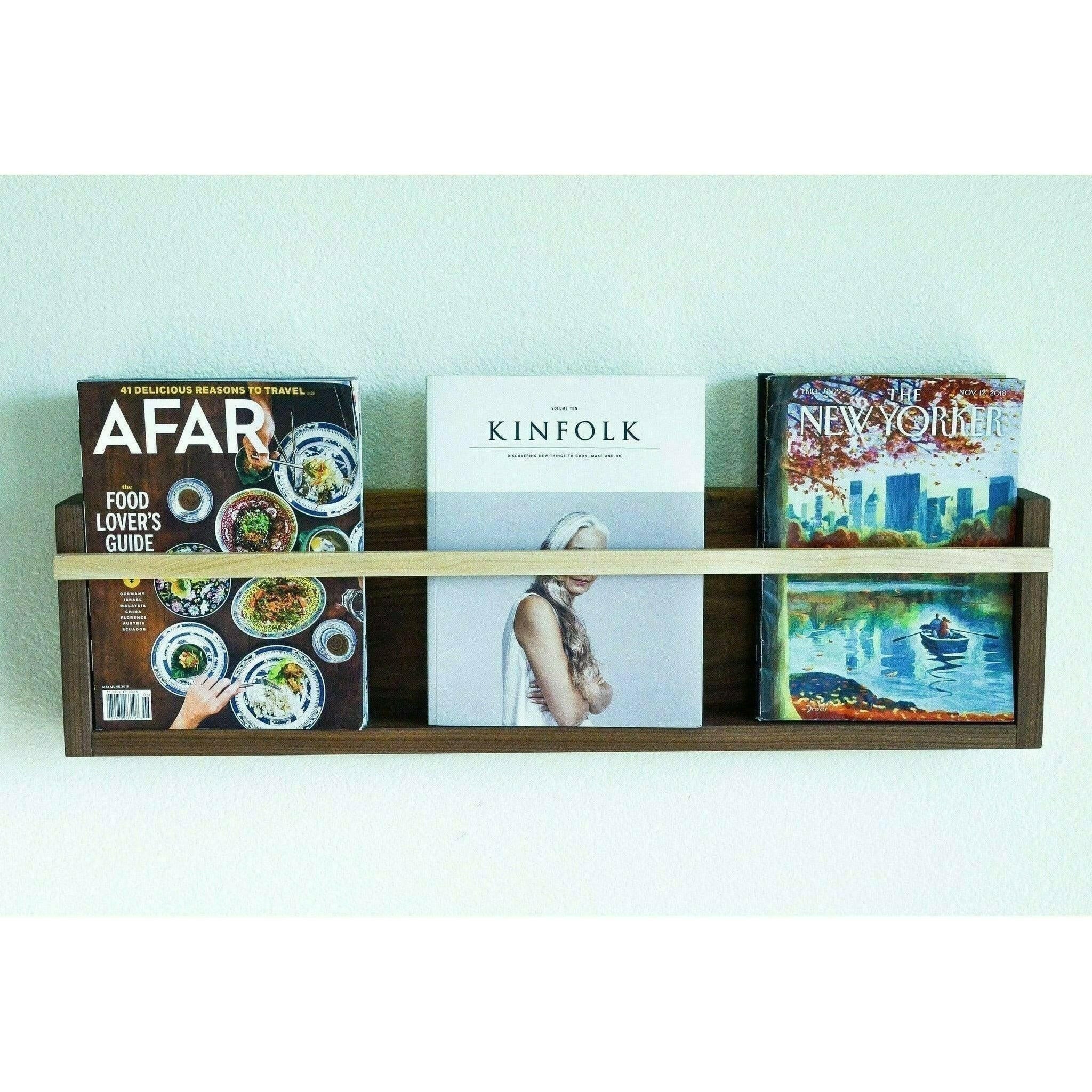 Modern Magazine & Vinyl Wall Rack.