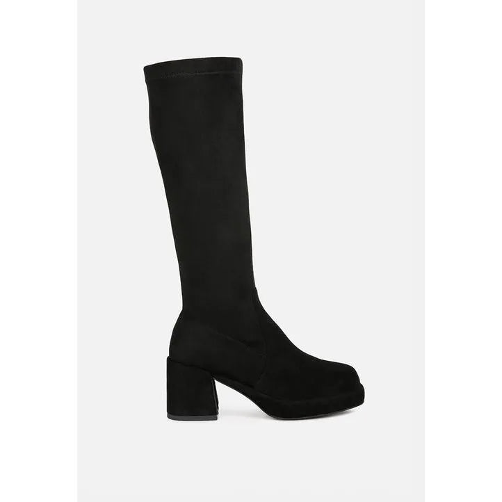 Morpin Stretch Suede Calf Boots