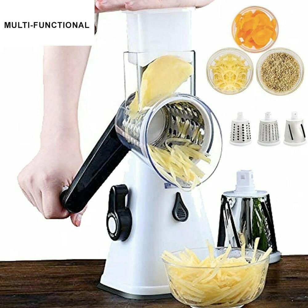 Multi-functional Stainless Steel Kitchen Slicer Grater Kit.