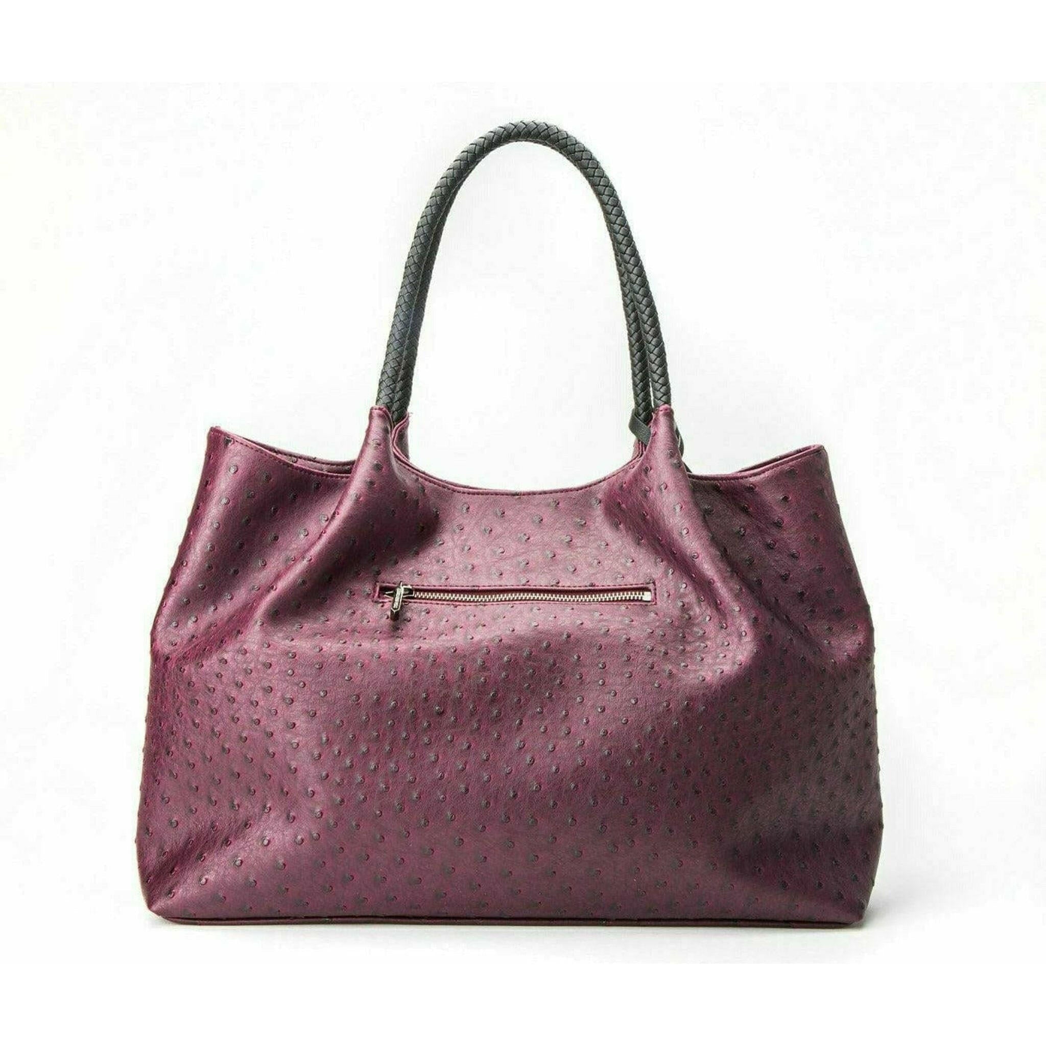 Naomi - Cherry Vegan Leather Tote Bag.