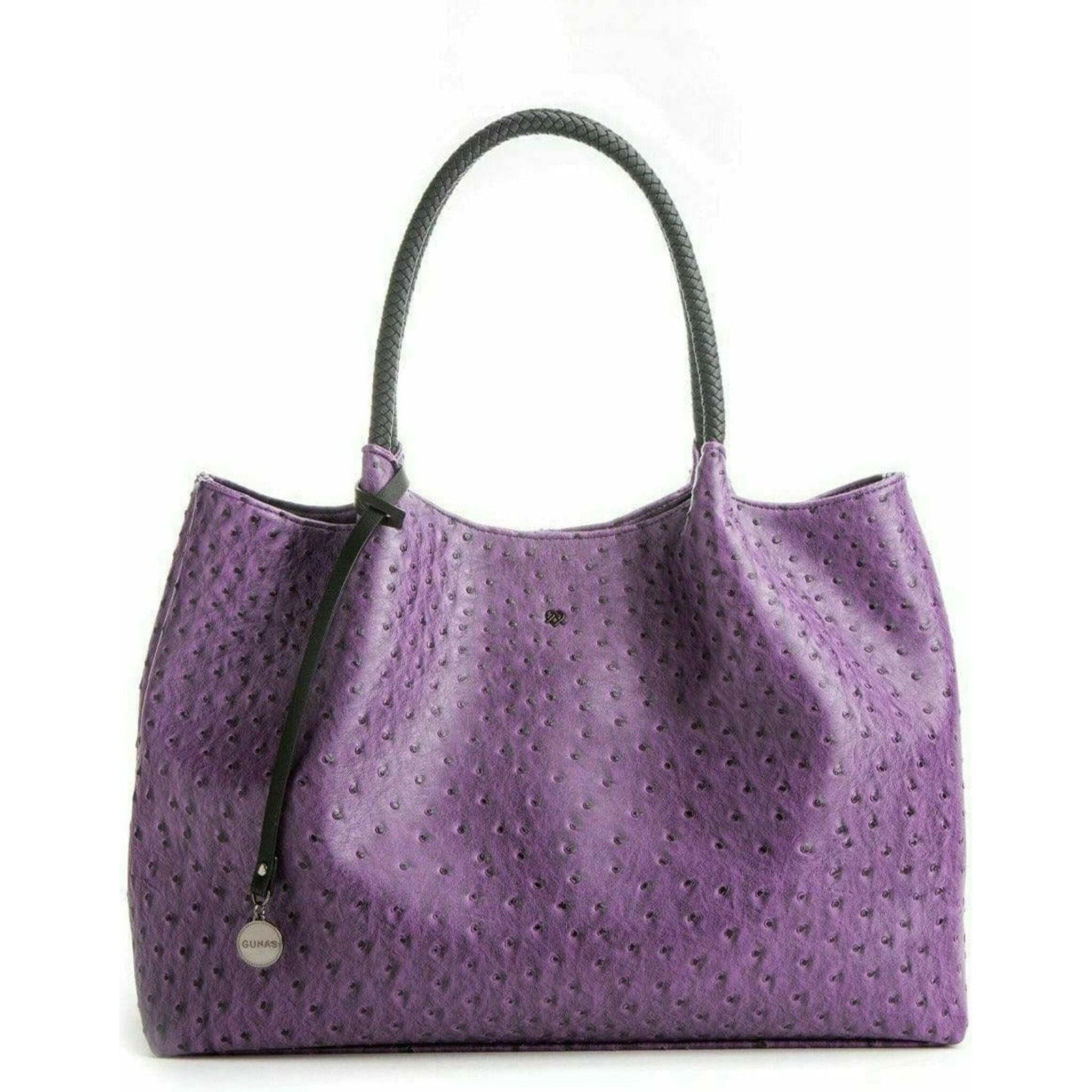 Naomi - Purple Vegan Leather Tote Bag.