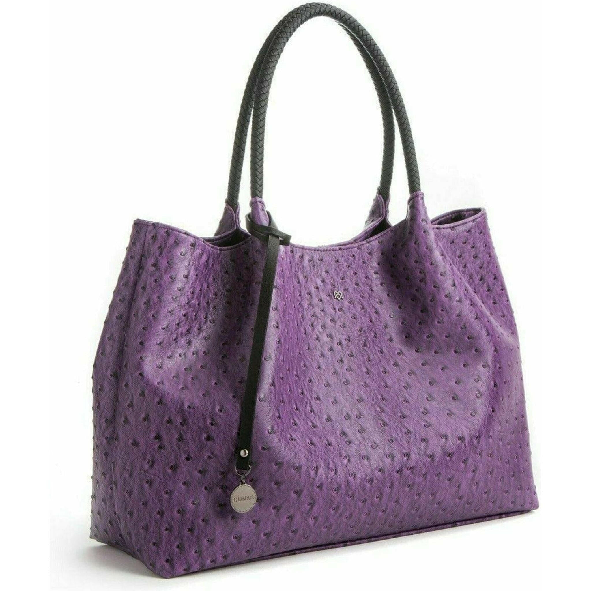 Naomi - Purple Vegan Leather Tote Bag.