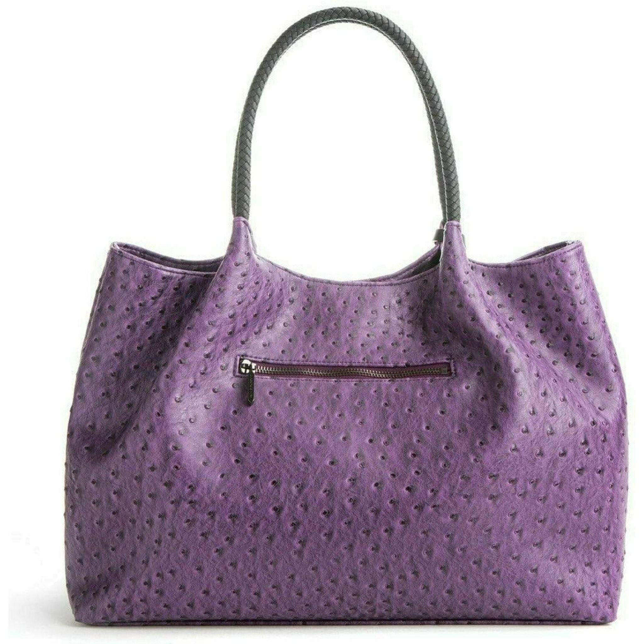 Naomi - Purple Vegan Leather Tote Bag.