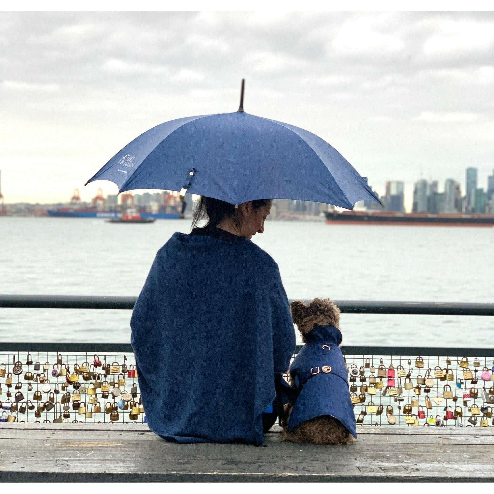 Navy Rain Jacket.