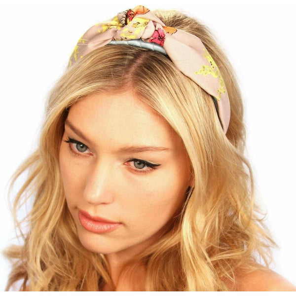 Neon Silk Knot Headband