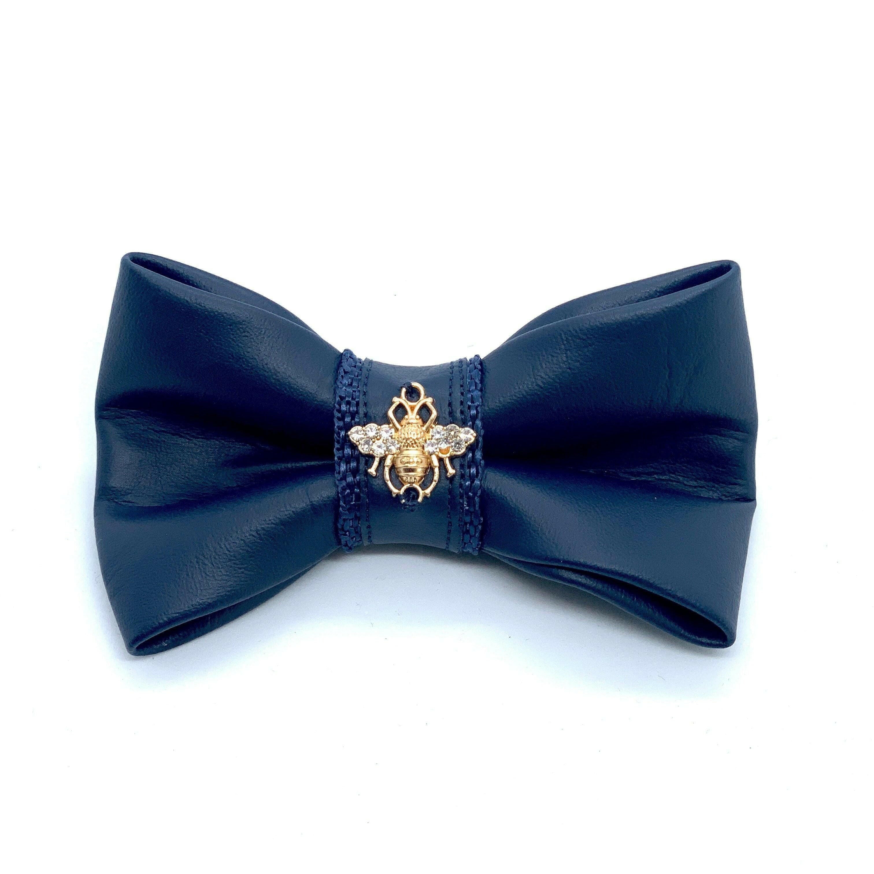 Neptune Leather Bow Tie.