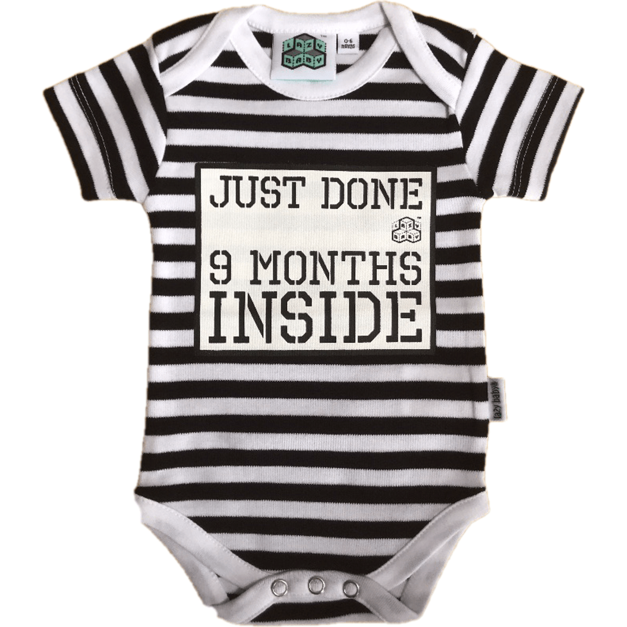 Newborn Short Striped Romper & Hat  Just Done 9 Months Inside®.