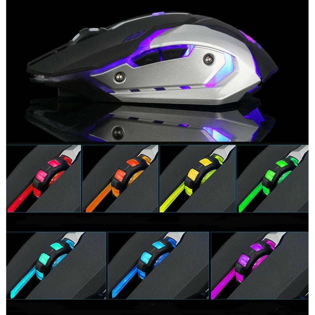 Ninja Dragon Stealth 7 Wireless Silent LED Gaming Mouse.