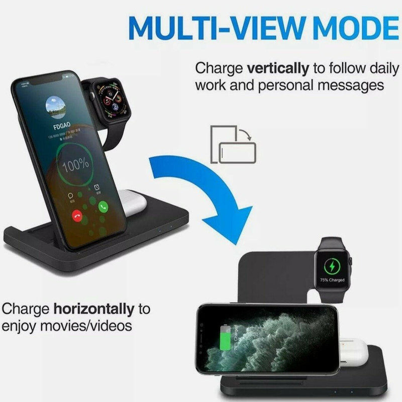 Ninja Dragons 3 in1 Wireless Foldable Charging Station |  quirkitrendz.