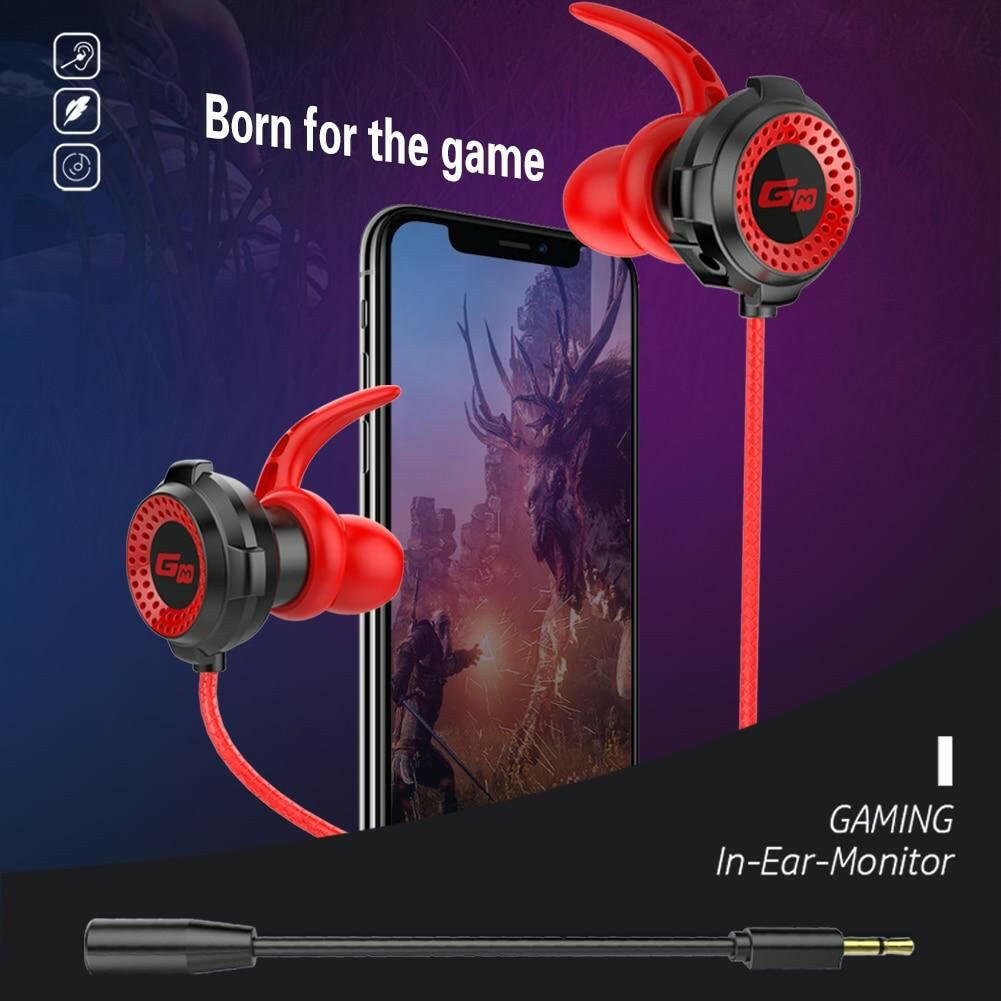 Ninja Dragons G2000 3.5mm Gaming Earphones with Extension Microphone.