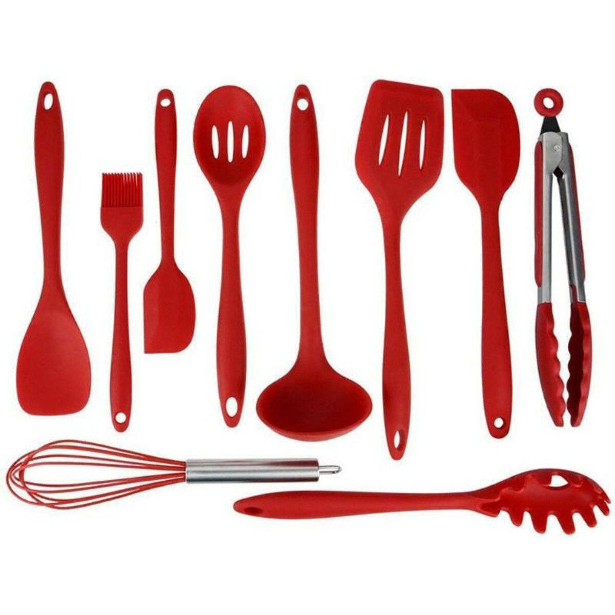 Non Stick Silicone Utensils Premium Heat Resistant Set.