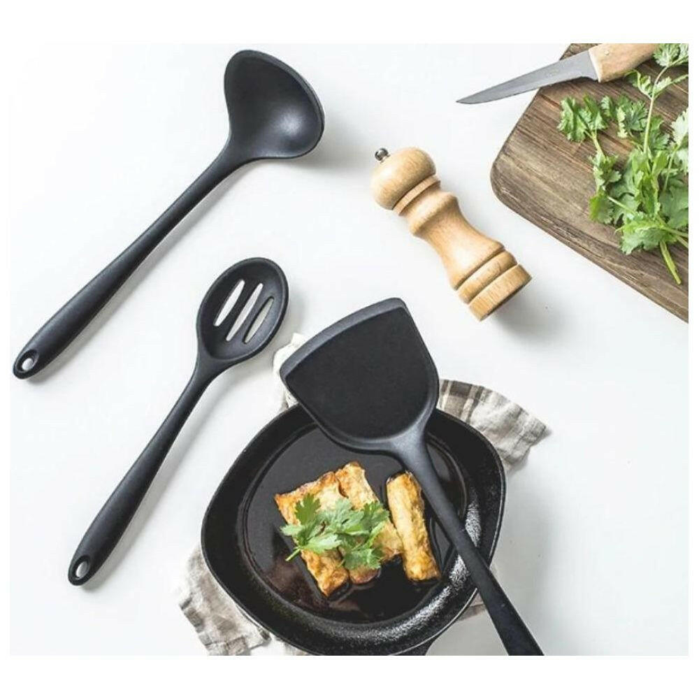 Non Stick Silicone Utensils Premium Heat Resistant Set.