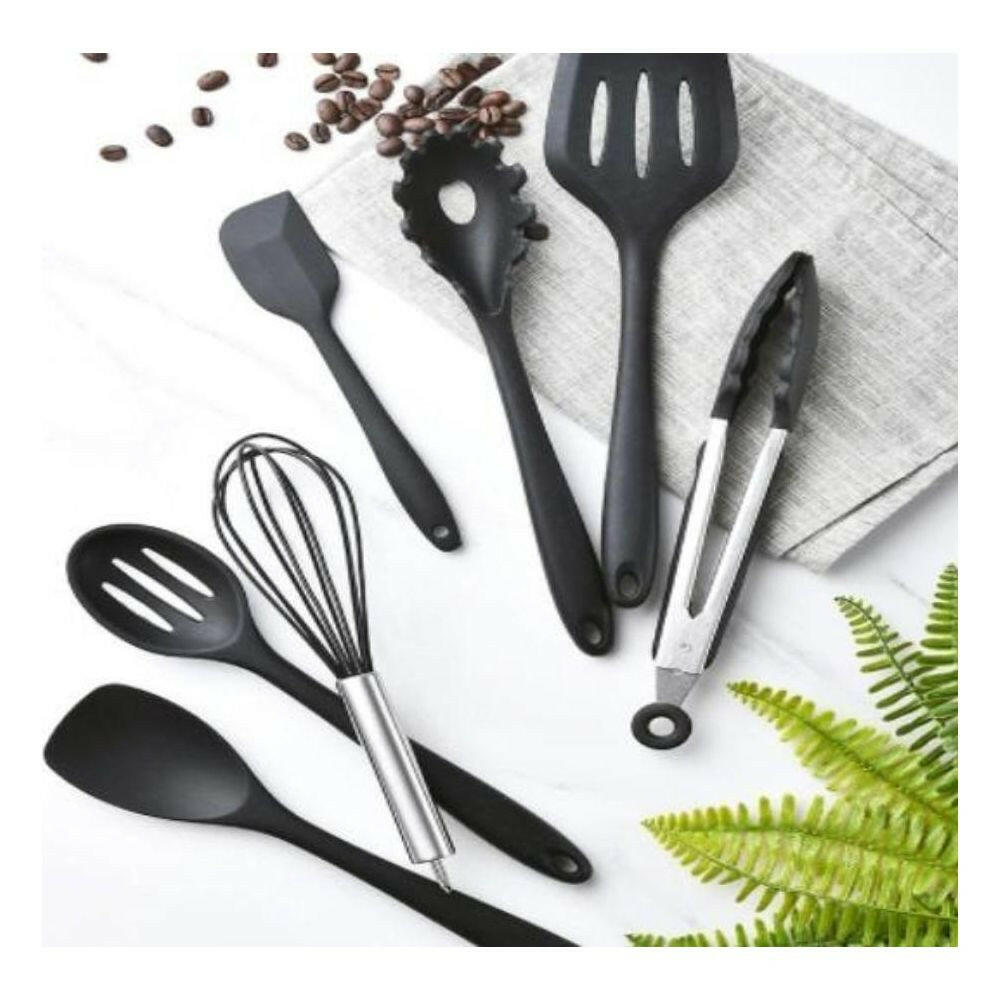 Non Stick Silicone Utensils Premium Heat Resistant Set.