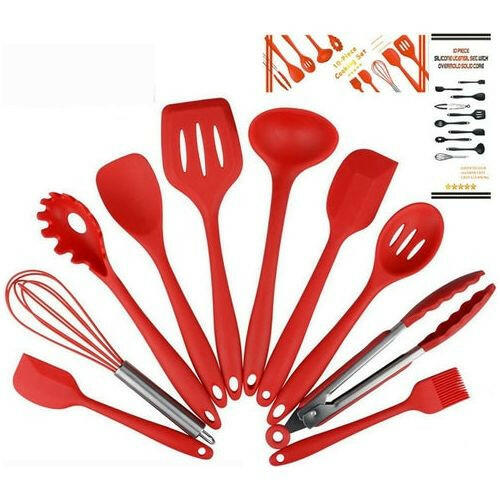 Non Stick Silicone Utensils Premium Heat Resistant Set.