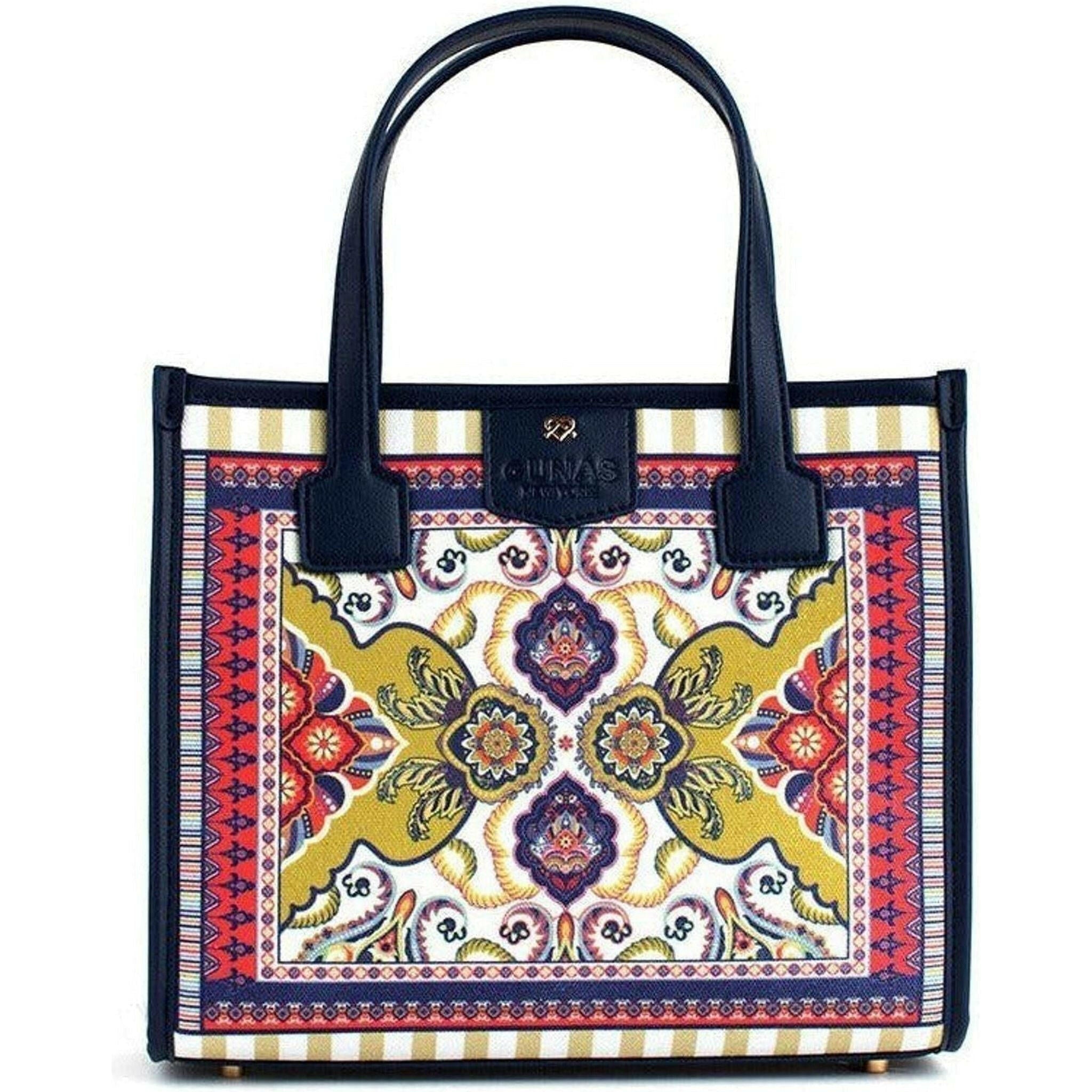 Oasis - Brown Kilim Vegan Canvas Bag.