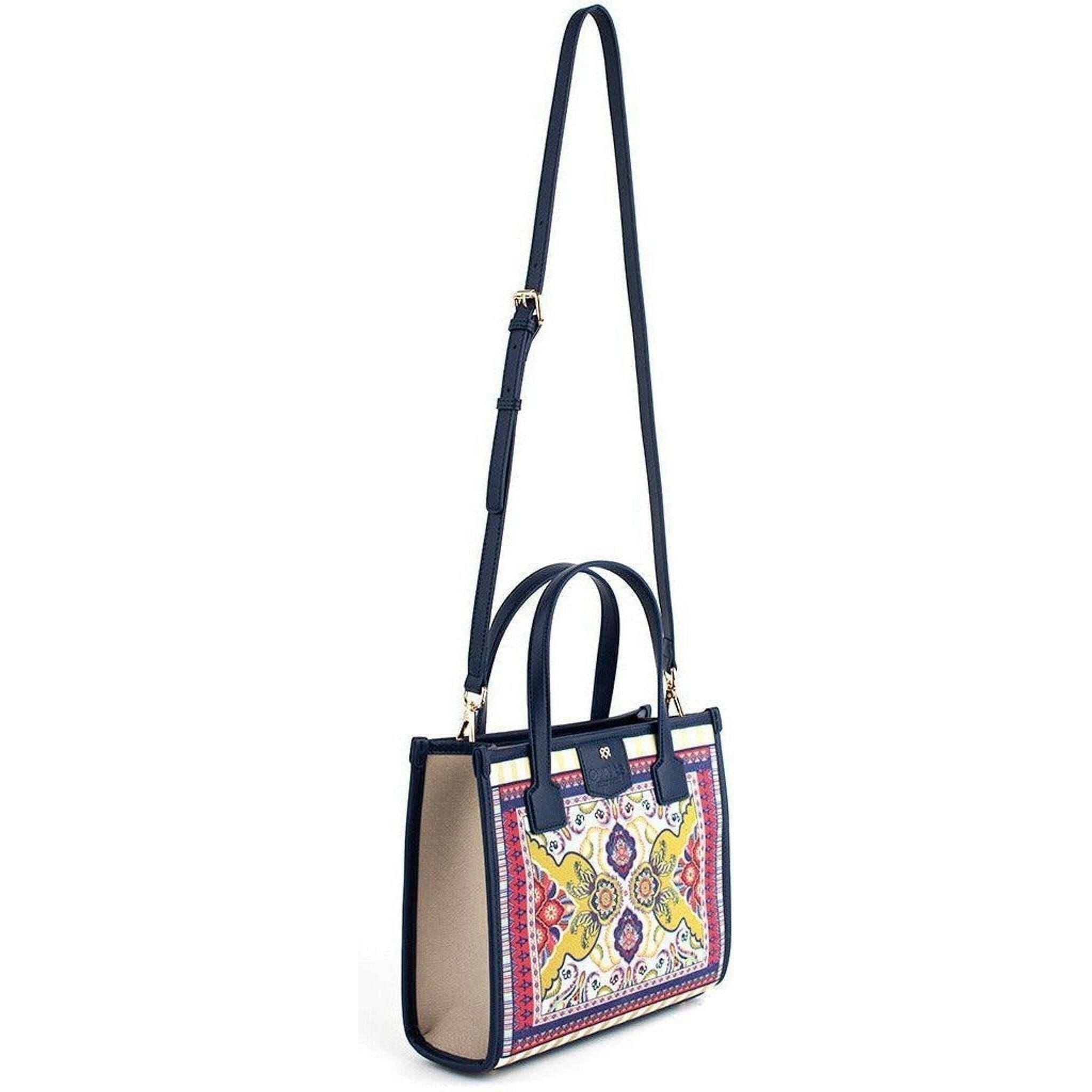 Oasis - Brown Kilim Vegan Canvas Bag.